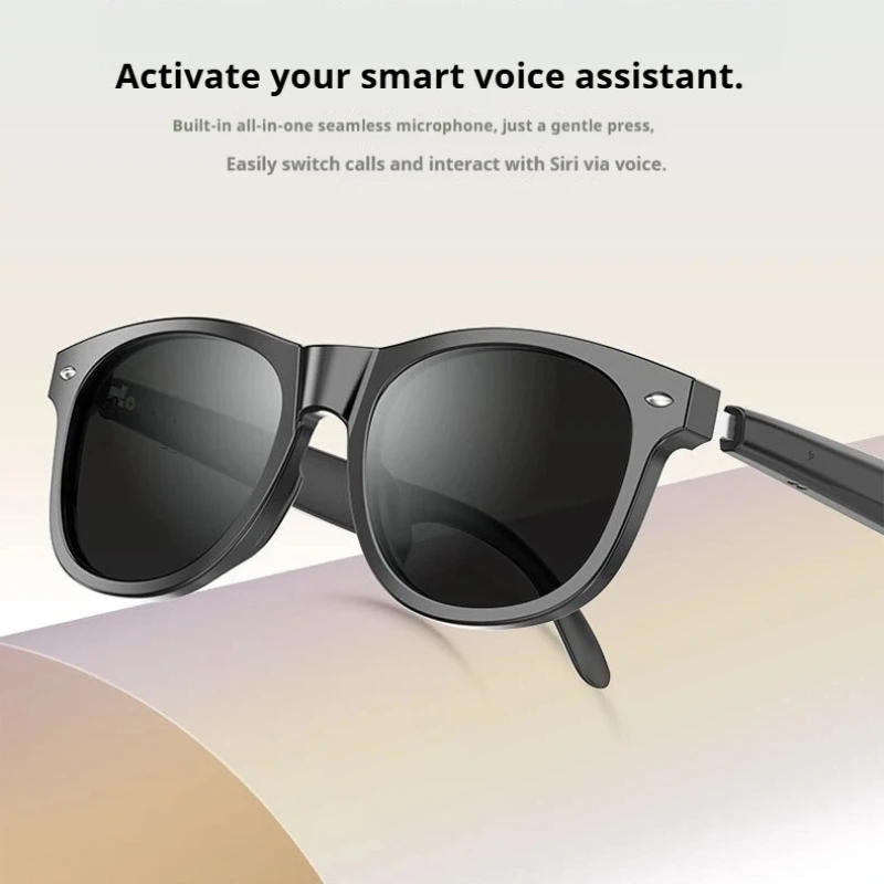 

YJ005A Smart Bluetooth Sunglasses UV400 Smart Sunglasses, Bluetooth 5.3 & Stereo Audio, Voice Control, for Driving & Outings