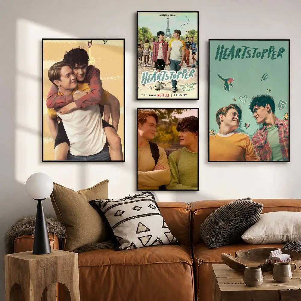 TV Series Heartstopper Poster HD poster wall art self-stick no-residue for home cafe office great gift