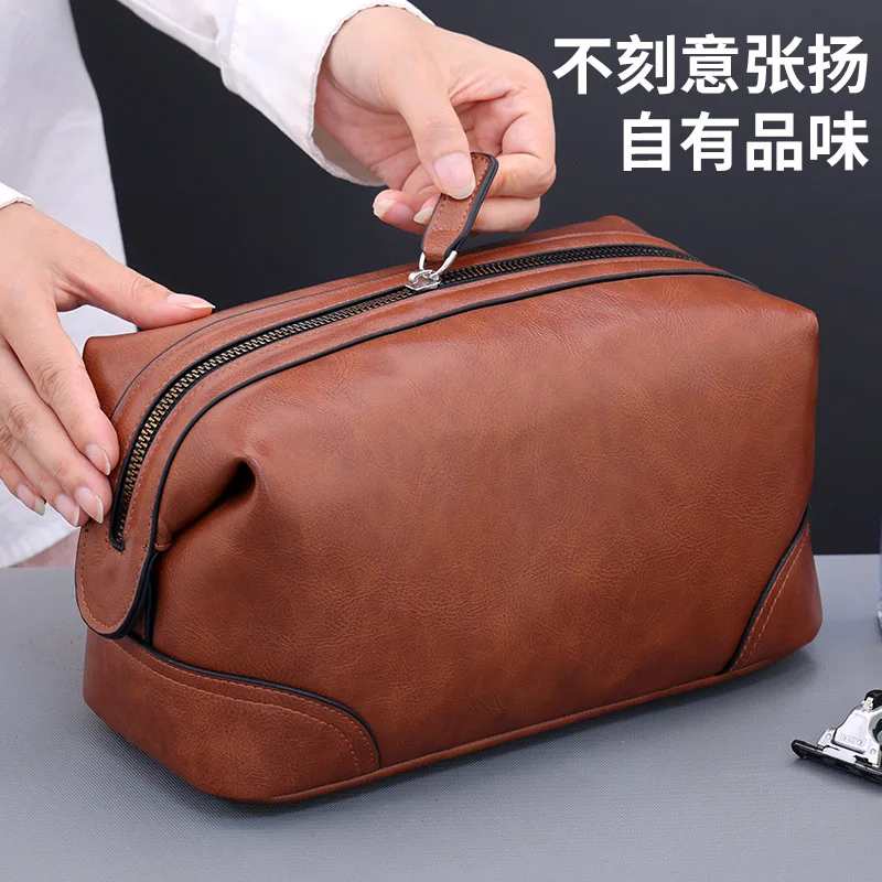 Portable Toiletry Wash Skincare Luxury Waterproof Women Men Bathroom Cosmetic Storage Bag Large Capaci Travel Men Makeup Case