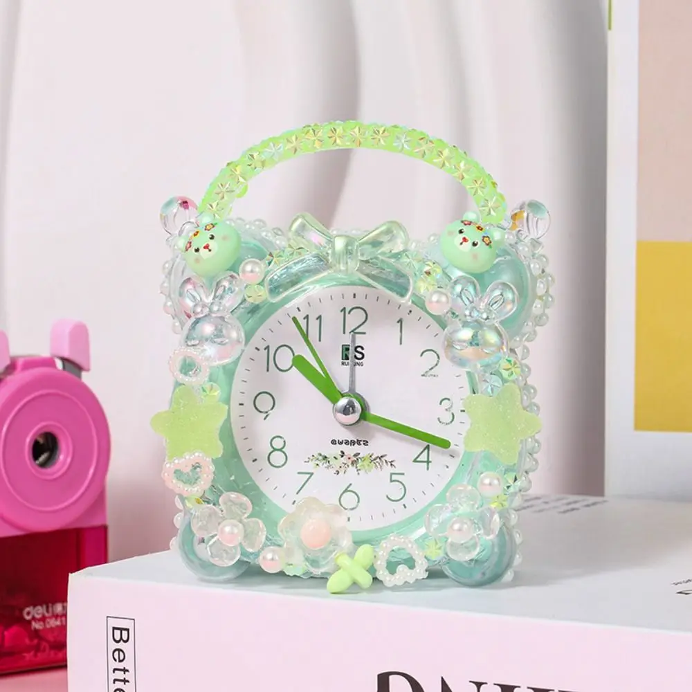 Cream Gum Cartoon Alarm Clock Material DIY Colorful DIY Homemade Alarm Clock Rabbit Cute Electronic Clock Material Pack