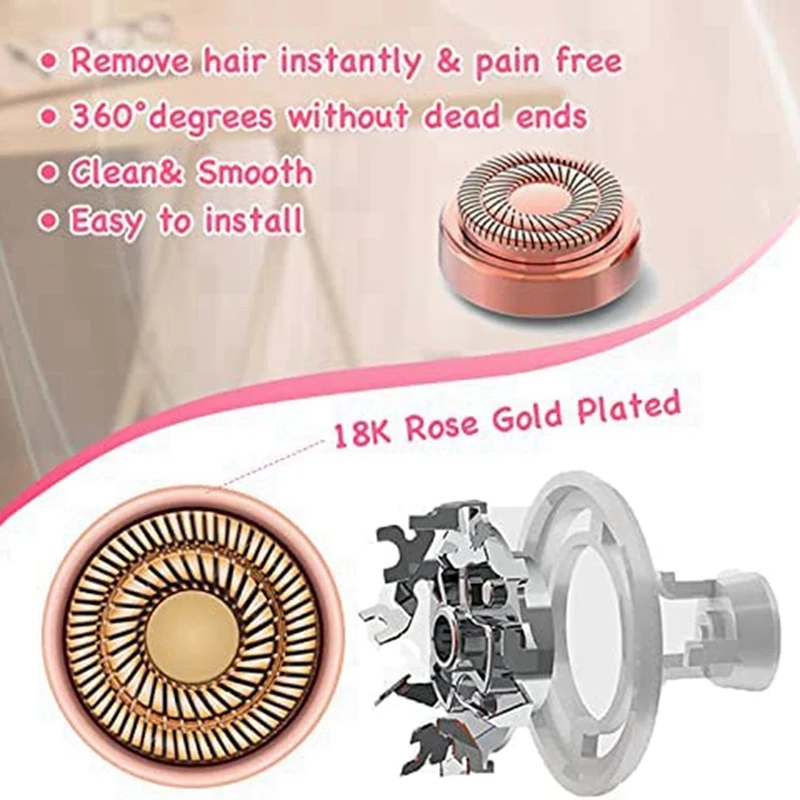 رؤوس بديلة 8X من Hot 8X، رؤوس بديلة لإزالة شعر الوجه للنساء الجيل 2