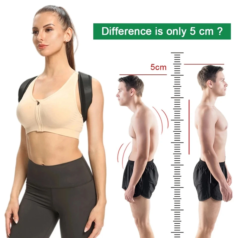 Adjustable Back Posture Corrector Neck Brace Training Equipment Home Office Man Woman Postura Shoulder Support Correction Belt