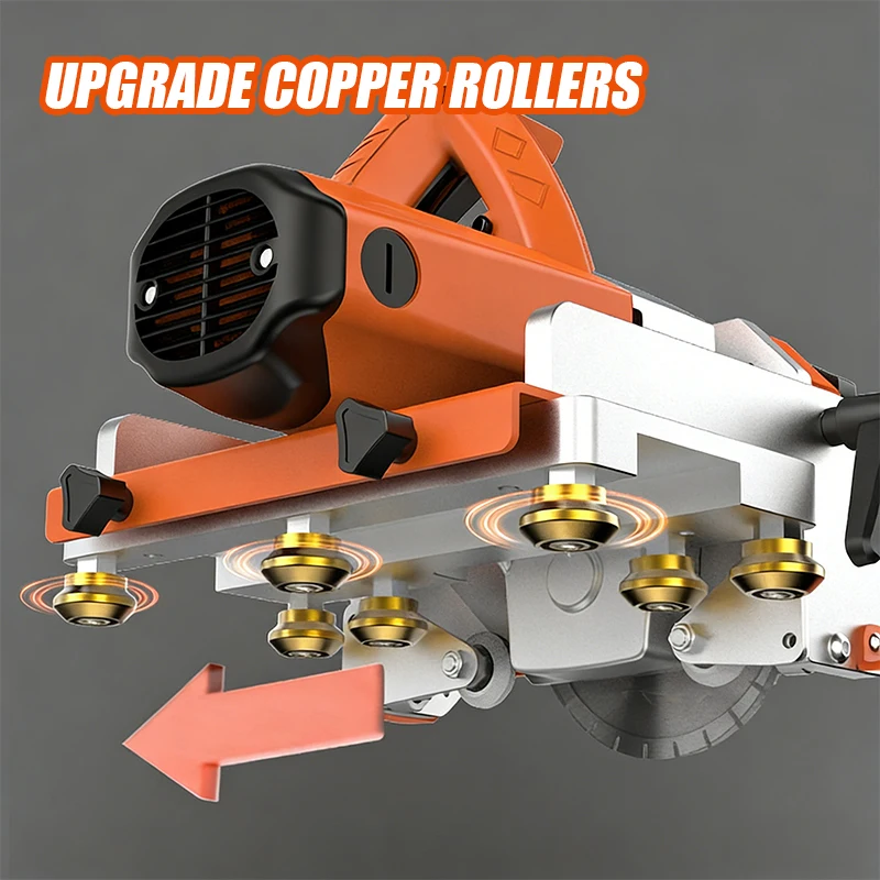 55° Chamfering And 90° Straight Cutting Machine For Large Ceramic , Electric And Manual Cutting Tool With 4000mm Tracks