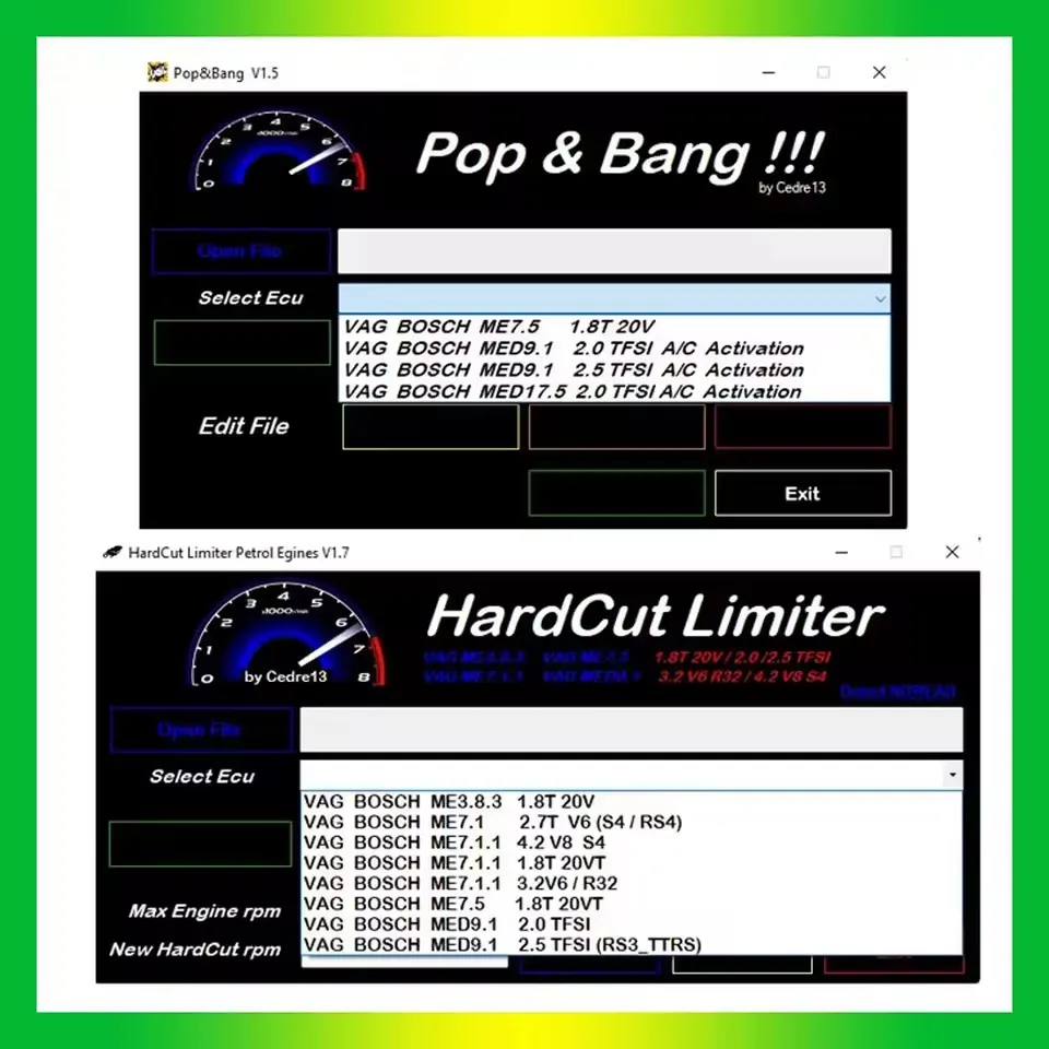 

HardCut Limiter Diagnostic Software for Diesel & Petrol Engines Pop&Bang VMAX+ HotStartr QLaunchr Car Repair Tools