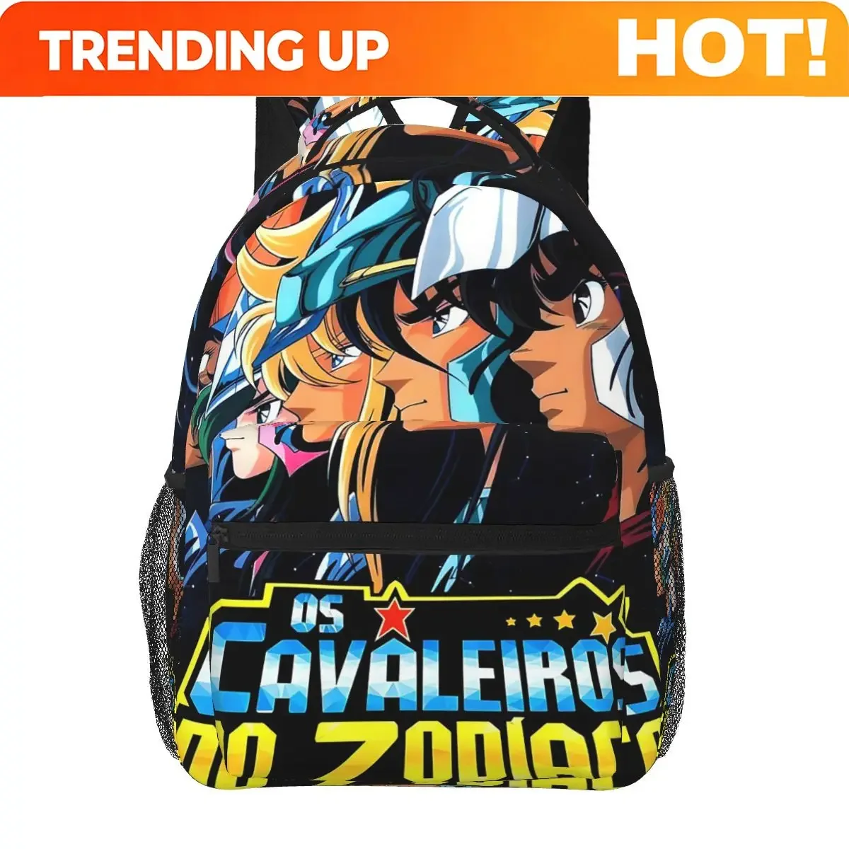 Custom Bag Knights Of The Zodiac Anime Saints Seiya Backpack Student Boys Girls BookBag Kids School Bag Computer Shoulder Bags F