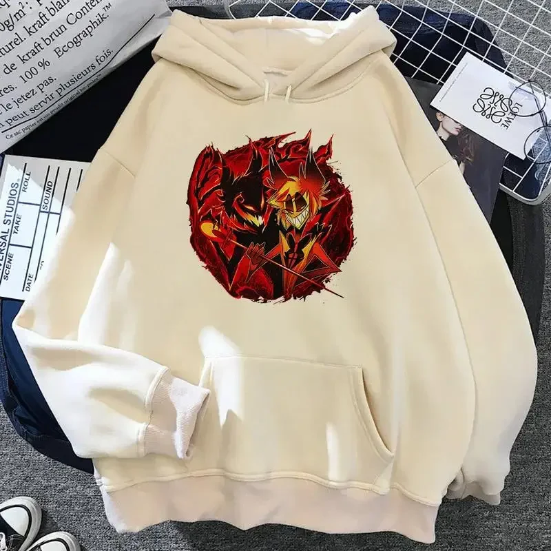 Hot Anime Helluva Boss Graphic Printed Hooded Men Women Casual Loose Hoodies Prevalent Sweatshirt Harajuku Unisex Streetwear