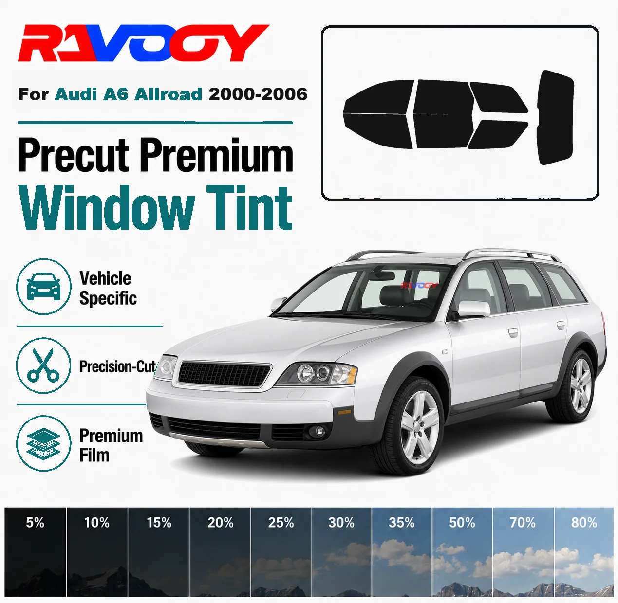for-audi-a6-allroad-2000-2006-ravooy-pre-cut-window-tint-film-vehicle-specific-full-kit-front-rear-windows-precision-cut