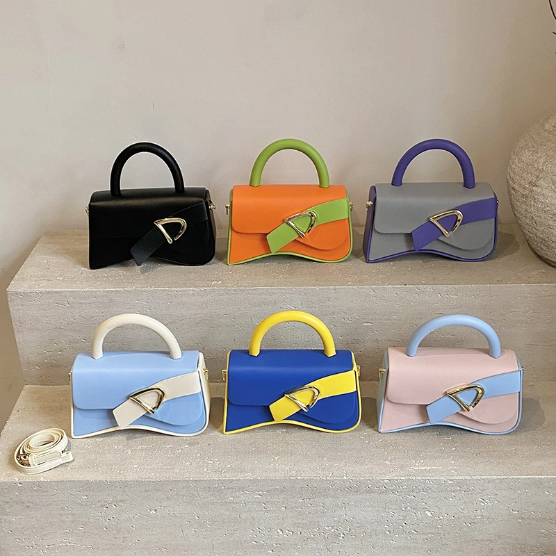 

Beautiful High-End Crossbody Handbag For Women Featuring Minimalist Leather Solid Color Trendy Design And Logo