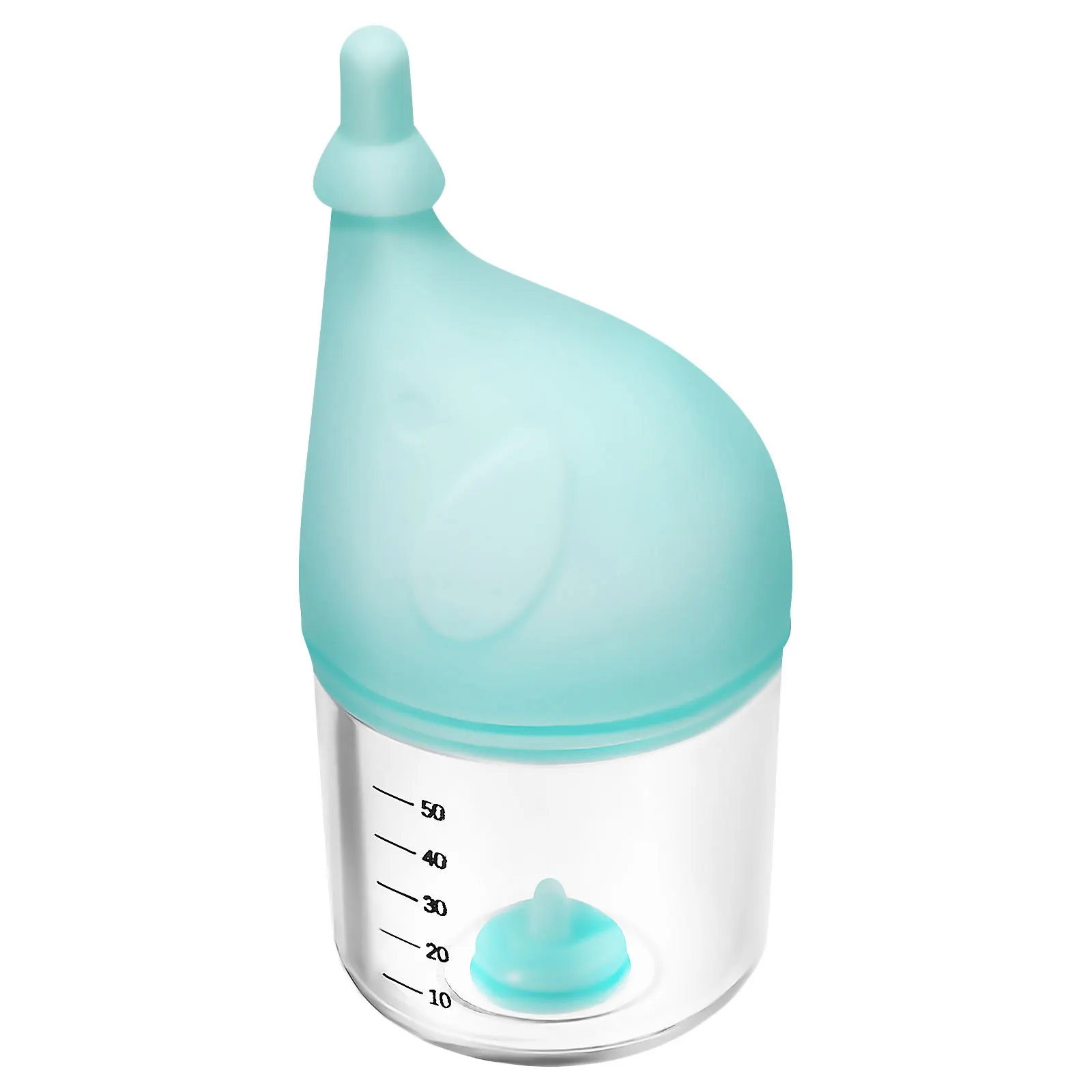 

50Ml Pet Nursing Bottle for Kitten and Puppy Feeding Leak Proof Design Soft Silicone Nipple Easy with Brush Blue