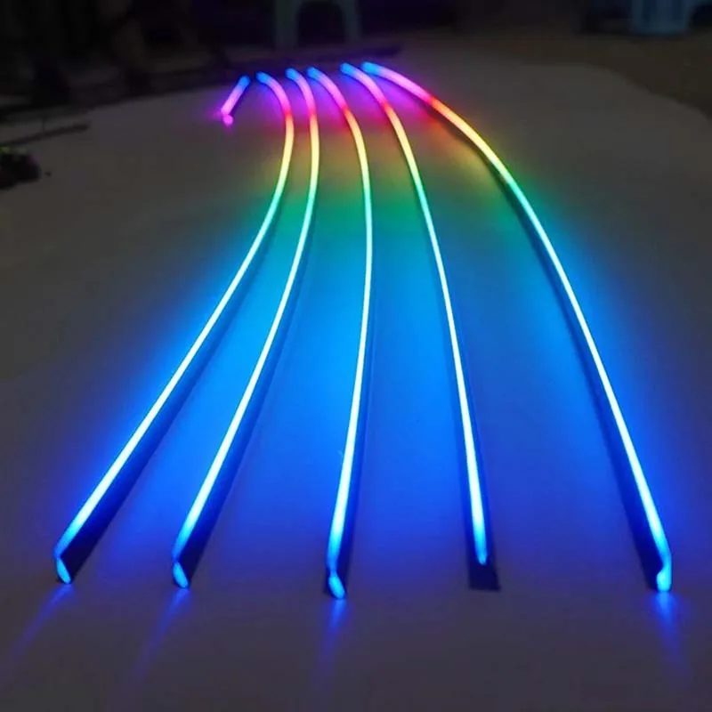 Bild 3: 1Pcs Symphony Led Umgebungs Auto Innen Lichter Acryl Streifen Controller Fuß Lagerung Licht Atmosphäre Lampe Universal Zubehör