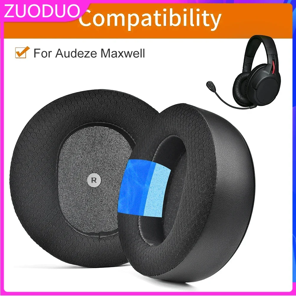 

ZUODUO Ear Pads For Audeze Maxwell Headphones Replacement Soft Foam Cooling Gel Cushion Sponge Pad Leather Earmuffs