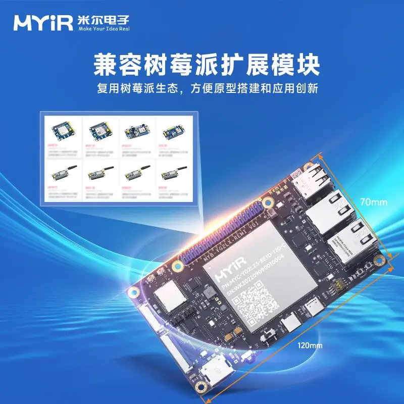 Remi Pi RZG2L Dual Core A55 Entwicklungsboard Lernboard kompatibel mit Raspberry Pi Erweiterung