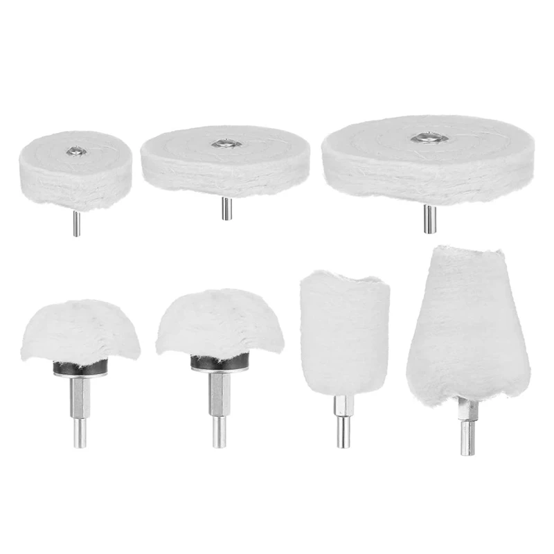 

7 Pack Polishing Wheel Set For Drill, Buffing Wheel Kit For Manifold For Metal Aluminum Stainless Steel Chrome Jewelry