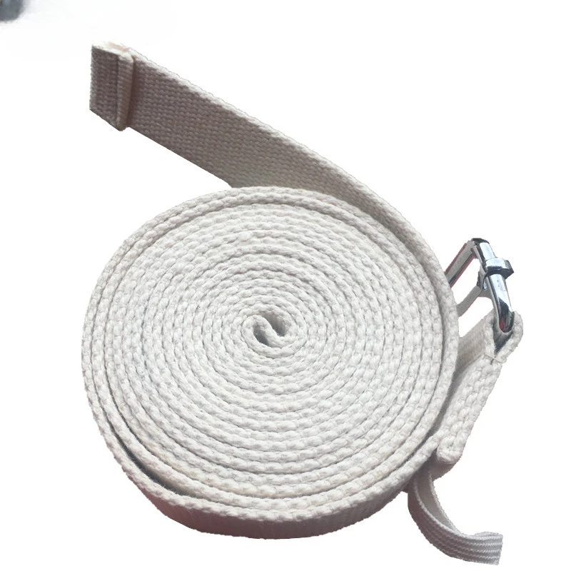 3 Meter Yoga Stretch Belt Adjustable D-Ring Buckle Cotton Exercise Straps for Yoga Resistance band