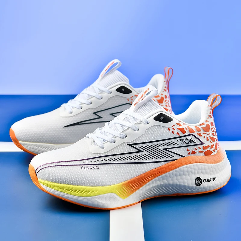 

Men's Running Shoes Jogging Breathable Trainer Outdoor Race Sneakers Non-Slip Cushioning Luxury shoes Couple Mesh Off-road Shoes