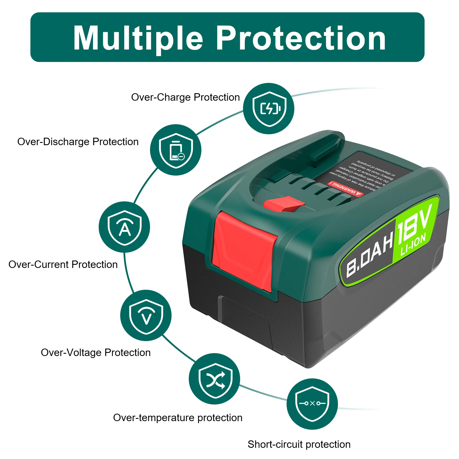 لبوش PBA بطارية قابلة للشحن 8000mAh 18 فولت لبوش أدوات كهربائية AL1880CV AL1810CV AL18815CV AL1830CV استبدال البطارية