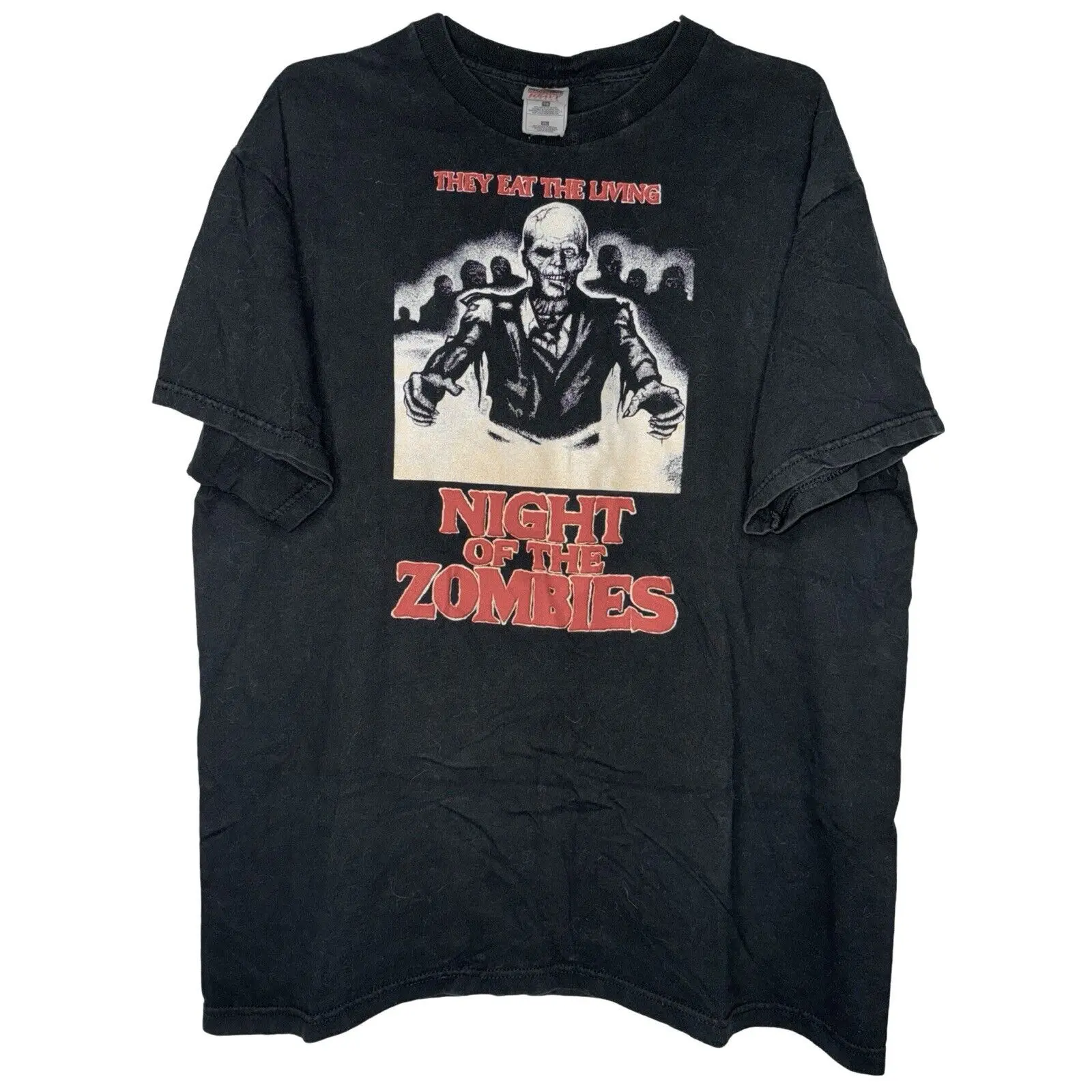 Vintage Rotten Cotton Night of the Zombies Horror Movie T Shirt Size XL