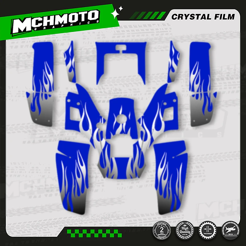 

MCHMFG MOTOR Motorcycle ATV Graphics Decal Stickers Kits For YAMAHA Warrior 350