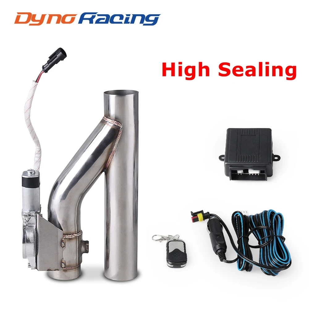 2.25'' High Sealing Exhaust Control Single Valve Exhaust pipe Electric Y pipe Electrical Exhaust Cutout pipe with hand-wire