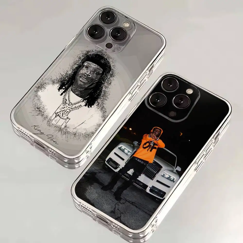 

Raper K-King Von Phone Case For iPhone 16,15,14,13,12,11 Plus,Pro,Max,XR,XS,X,7,8 SE,Mini Transparent Silicone Soft
