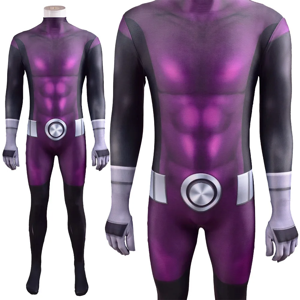 Teen Titans Go Movie Costume Beast Boy Kids Halloween Cosplay Party Costumes Dress Up Hero Outfits