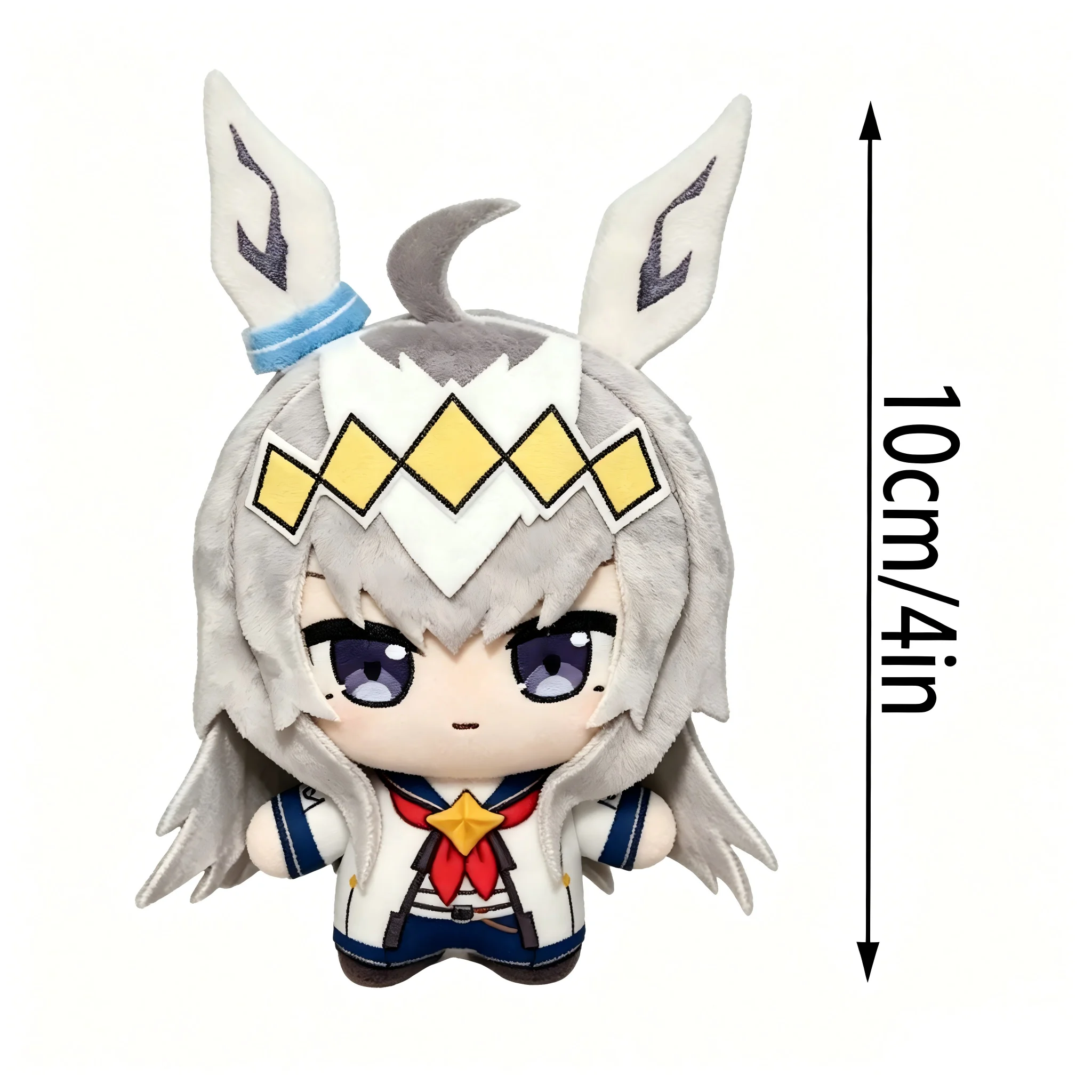 10 cm große Kawaii Uma Musume Plüschtiere, Oguri-Cap Plüsch-Pretty Derby Anime-Puppe, weiches Stofftier, Sammlerfigur, Geschenk für Kinder – Detail 6