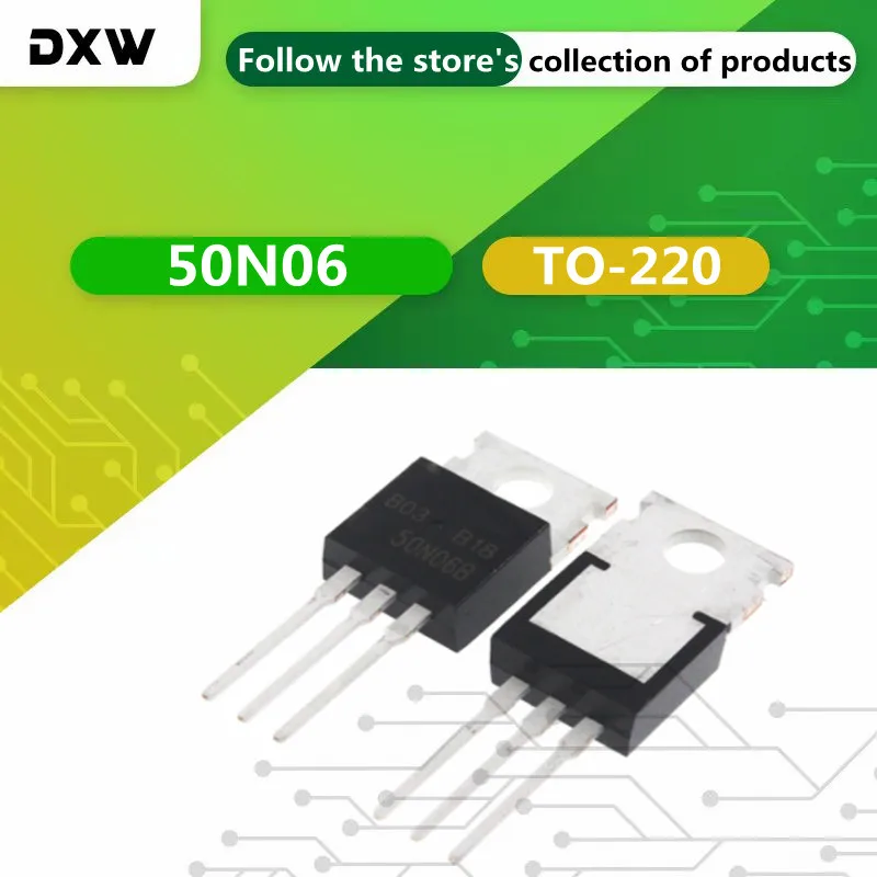 10 Pezzi MOSFET FQP50N06 50N06 TO-220 – MTX-IC - Foto 6