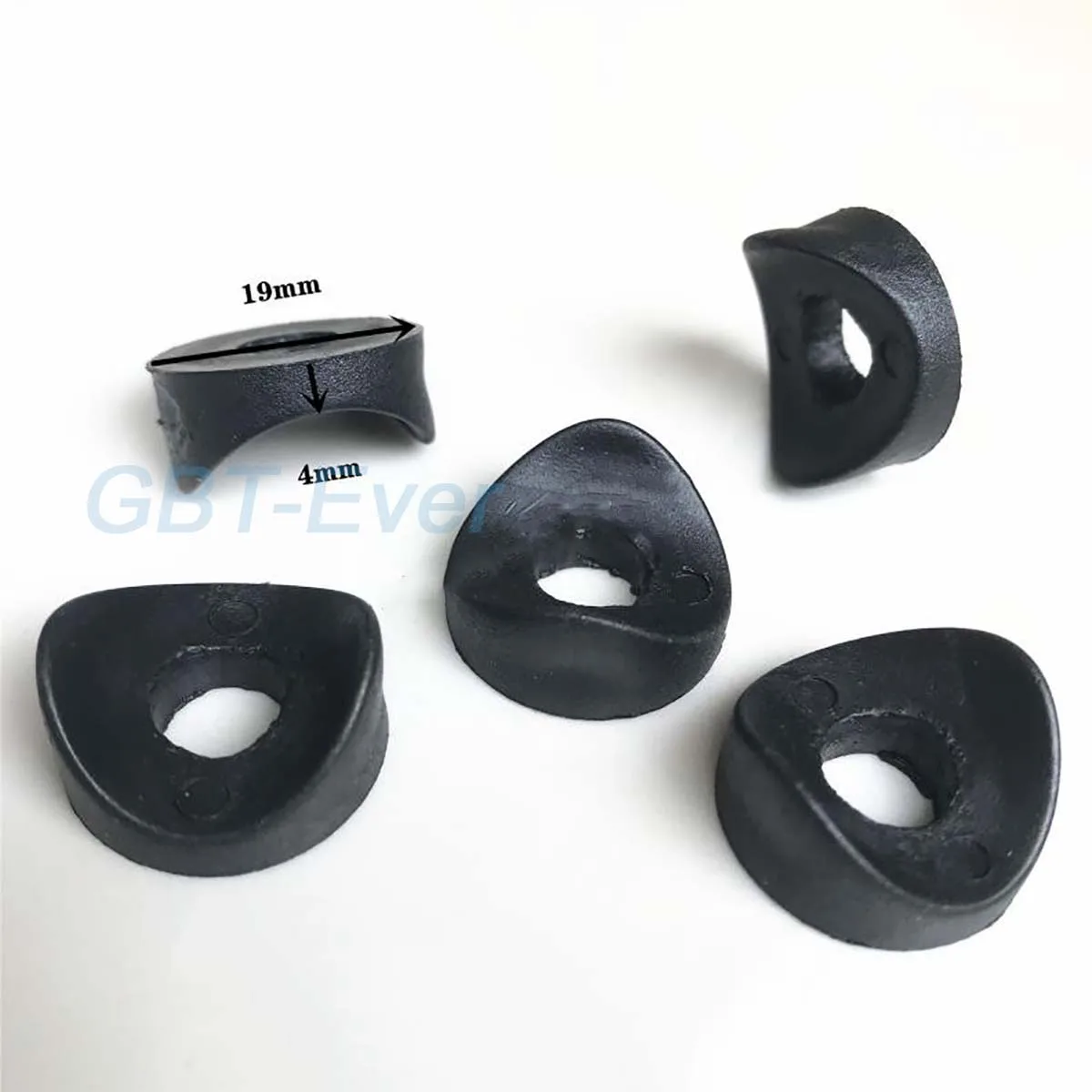 Black Plastic Round Washer Hole Plug 16x6mm-25x8mm Duckbill Protection Gasket Dust Seal End Cover Cap For Pipe Bolt Furniture