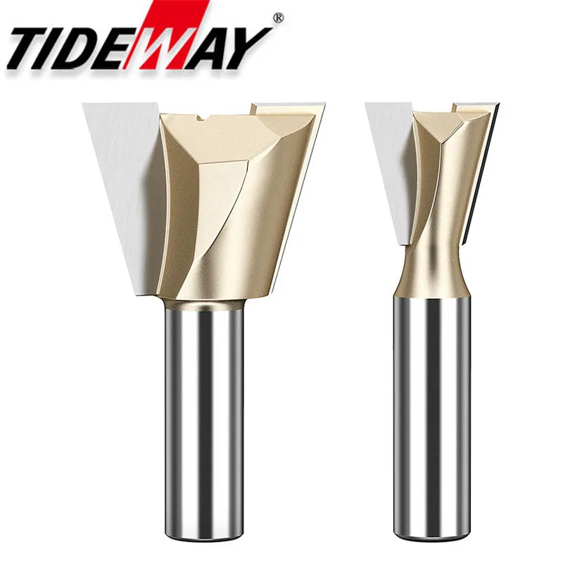 Tideway Dovetail Router Bits Joint Milling Cutter Tools for Furniture Building Cabinet Making Engraving Cutting Tool for Wood