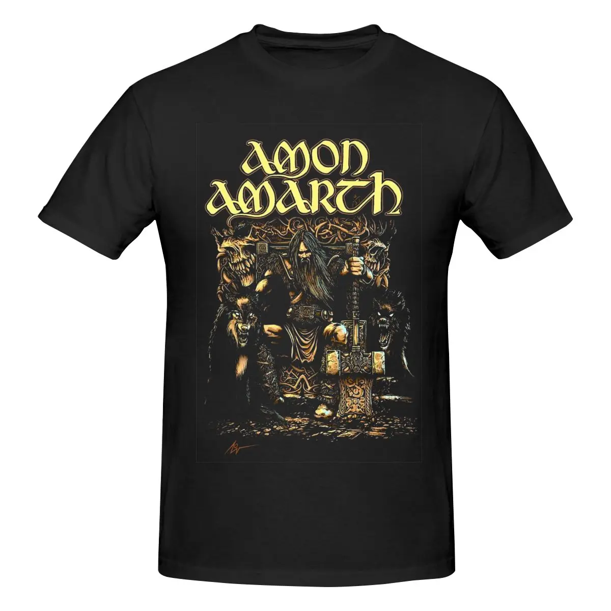 

Amon Amarth Men's Classic Unisex Cotton T-Shirt for Men & Women, Classic Tee