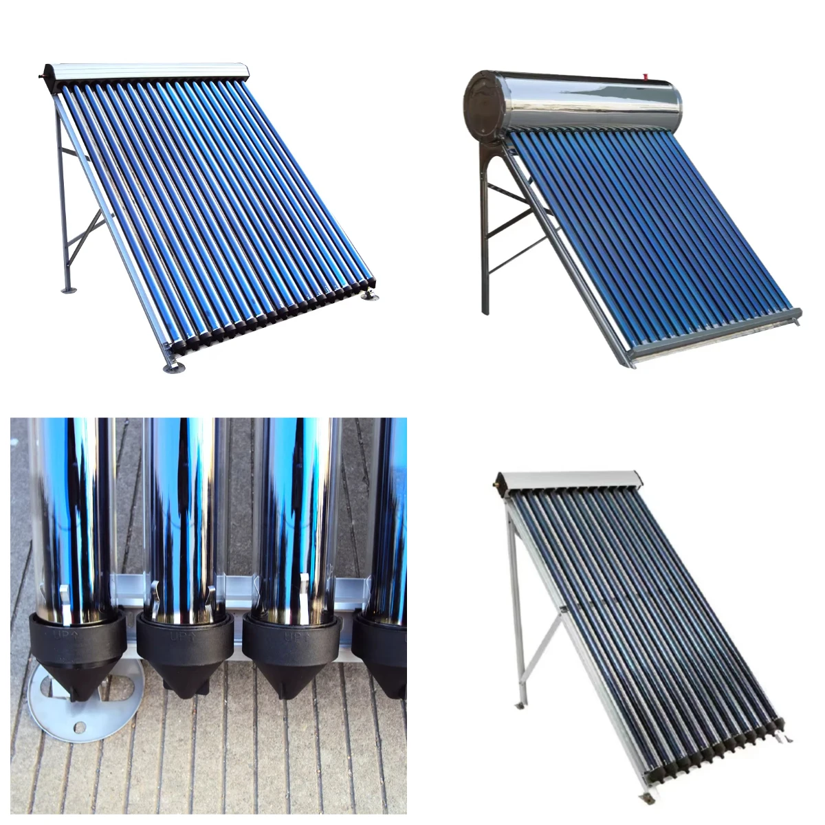 Best-Selling 30 Tube High-Efficiency Evacuated Glass Solar Heater Collector for Outdoor Hotel Use High-Performance Heat Pipe