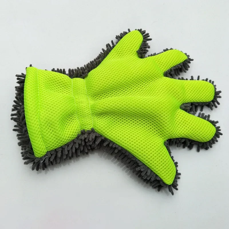 Ultra Luxury Microfiber Car Wash Gloves, Multi Function Cleaning Glove for Auto Detailing Household Daily Washing Use