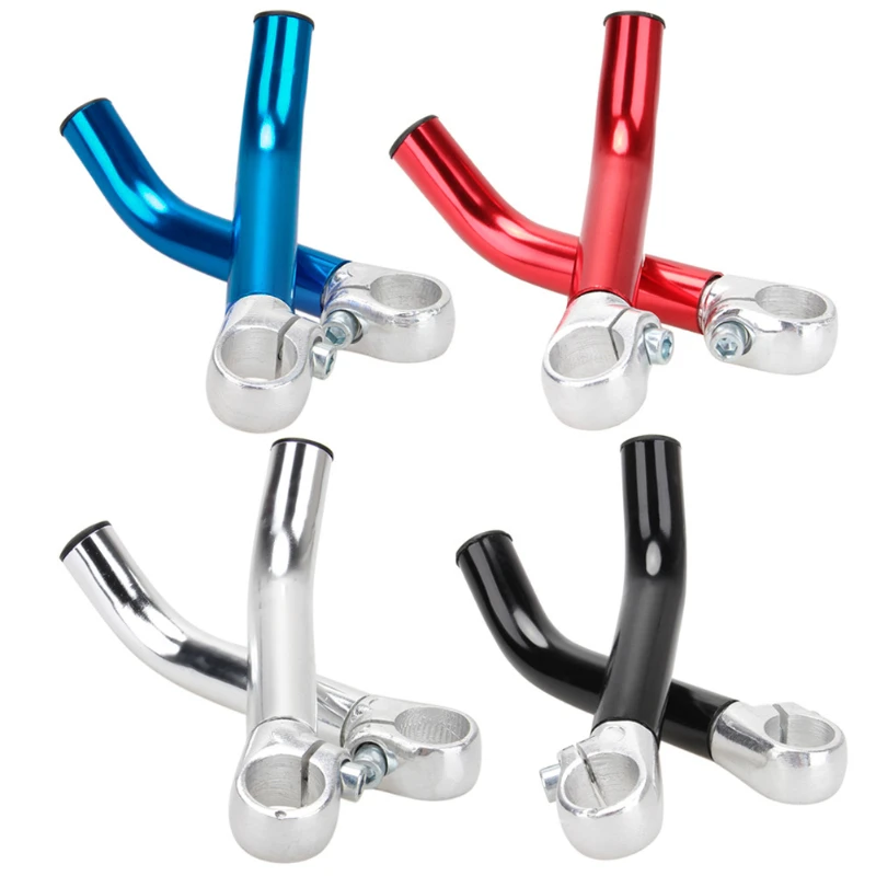 AliExpress NONE 1Pair Bicycle Guards Aluminum Alloy Small Auxiliary Handlebar Bar Ends Horn Shape Multiple Colors Bike Handlebars Bicycle Parts