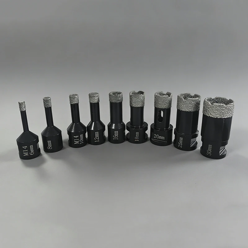 1pc M14 Brazed Diamond Drilling Core Bit Vacuum Hole Opener Angle Grinder Drill Bit for Ceramic Tile Granite Marble