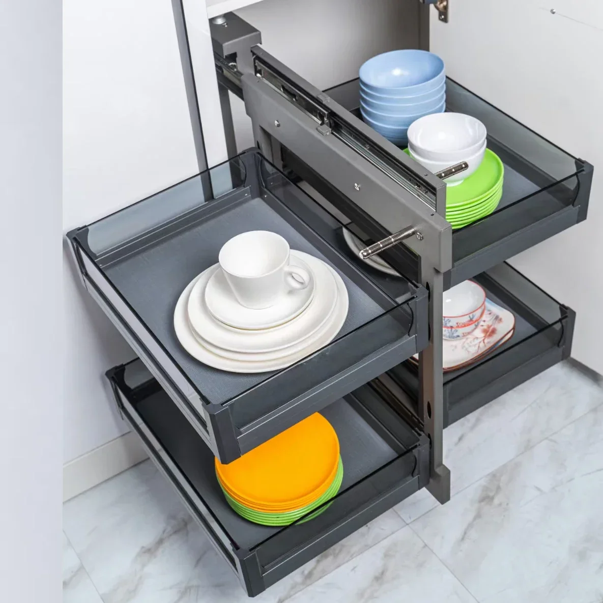 Kitchen Accessories 900mm pull out basket in cabinets