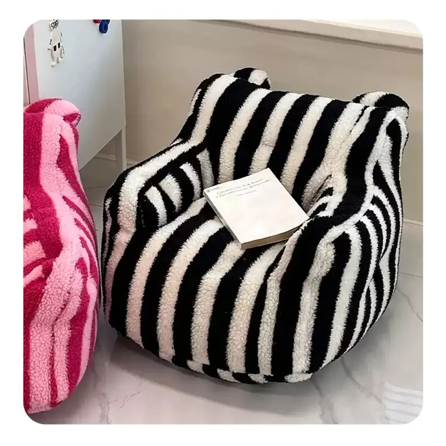 Proste dzieci mała dmuchana Sofa domowa sypialnia rekreacyjna torba fasolowa fotel salon mały apartament do czytania Sofa-niestandardowe