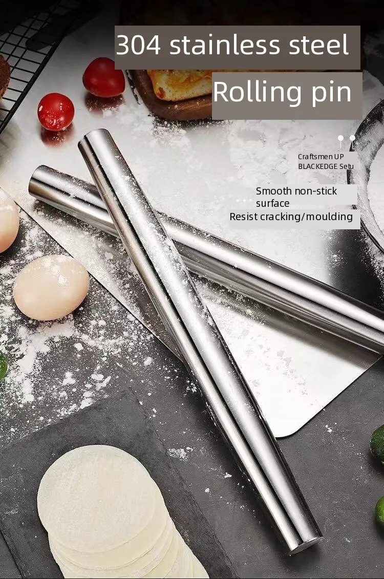 

304 Stainless Steel Rolling Pin | Dough Kneading Tool