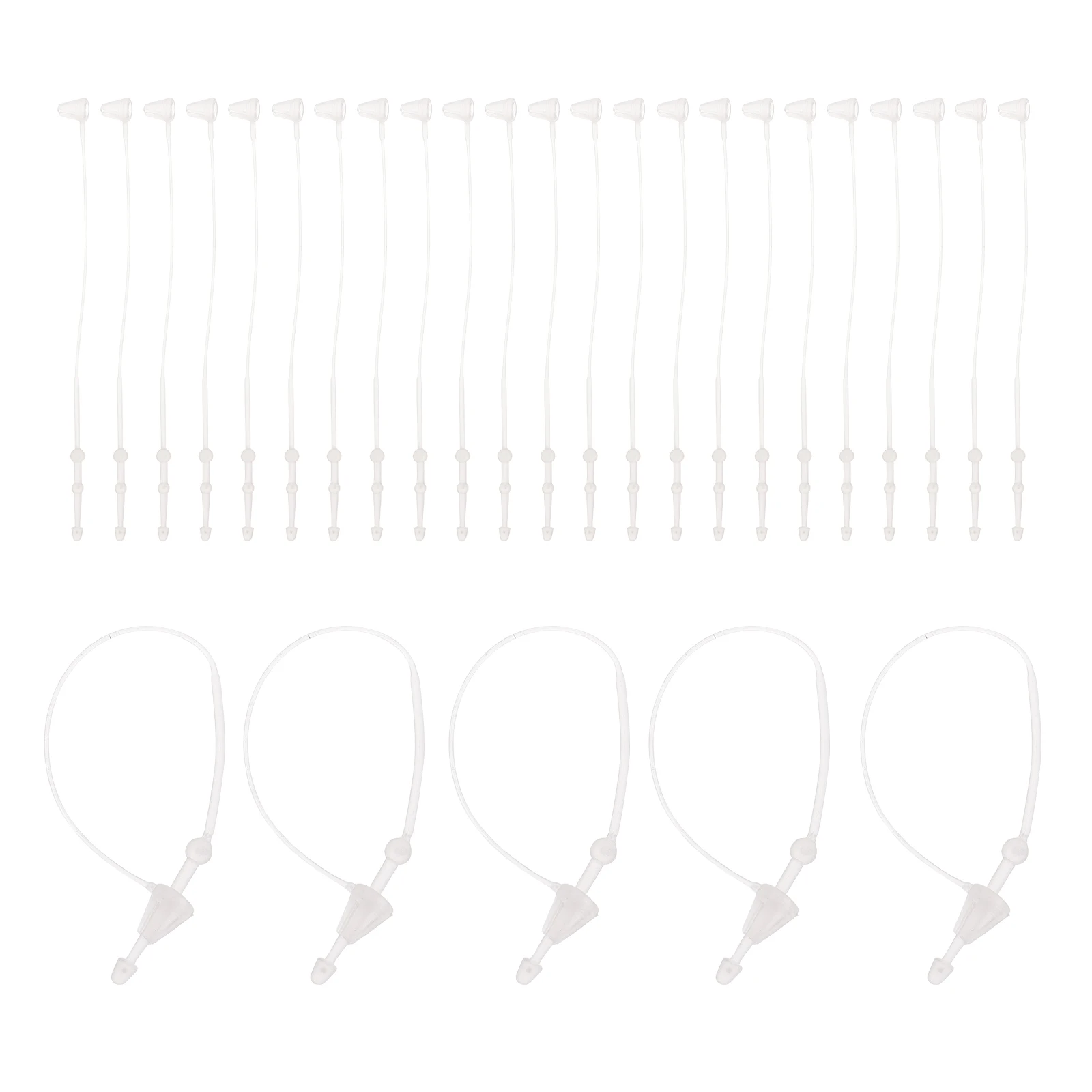 

2 Bags Fastener Tag Fasteners for Clothing Labels Loop Garment Tags Hanging Rope