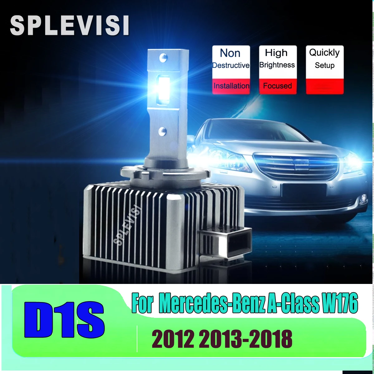 

Светодиодные белые фары D1S с прямым током для Mercedes-Benz A-Class W176 2012 2013 2014 2015 2016 2017 2018