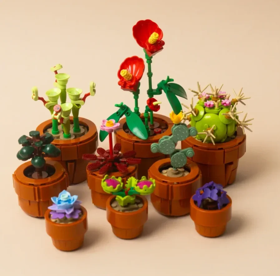 

2025 New potted plant Building Block Compatible With 10329 Ornaments toys BirthdayChristmas Gifts For Kids Girls Adults