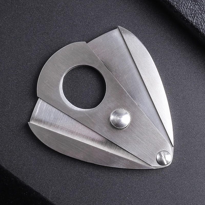 Drip-sharped Stainless Steel Cigar Cutter silver Metal small Guillotine Scissors Gift gold Portable Smoking Accessories