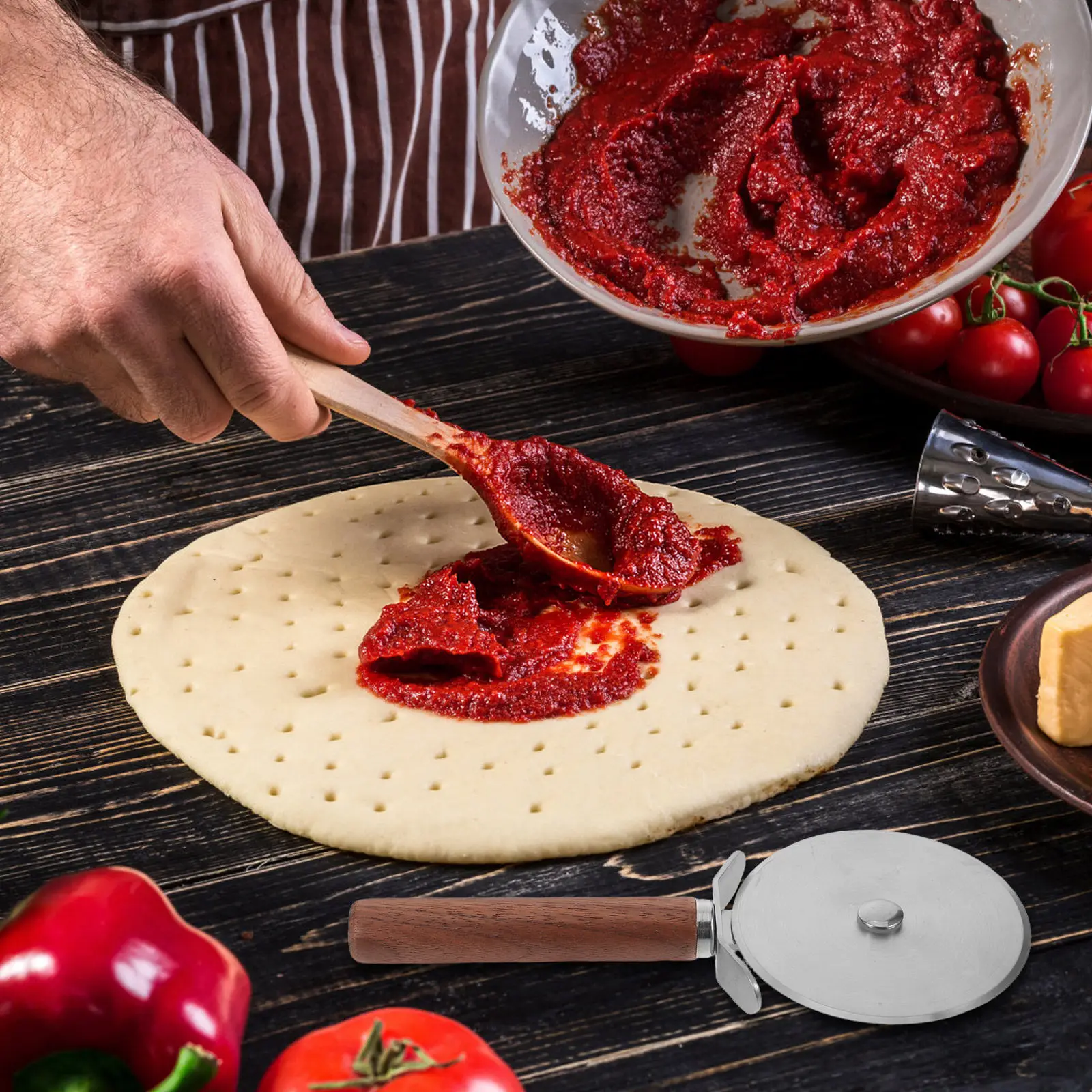 Wooden Kitchen Utensil For Piz - Kitchen Roller Baking 评论和价格