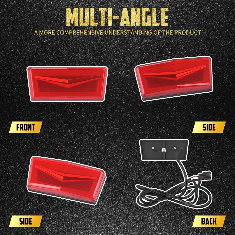 Motorcycle Rear LED Brake Light Reflector Saddlebag Accents Lamp Taillight For Honda Gold Wing 1800 DCT Tour F6B 2018 2019-Up