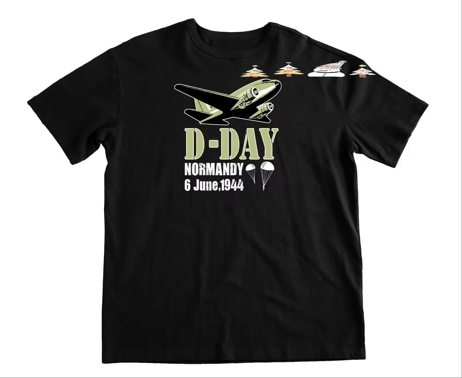 D-day T-SHIRT Normandy Invasion British Forces Canadian Airborne Military Premium Cotton Short Sleeve O-Neck Mens T Shirt