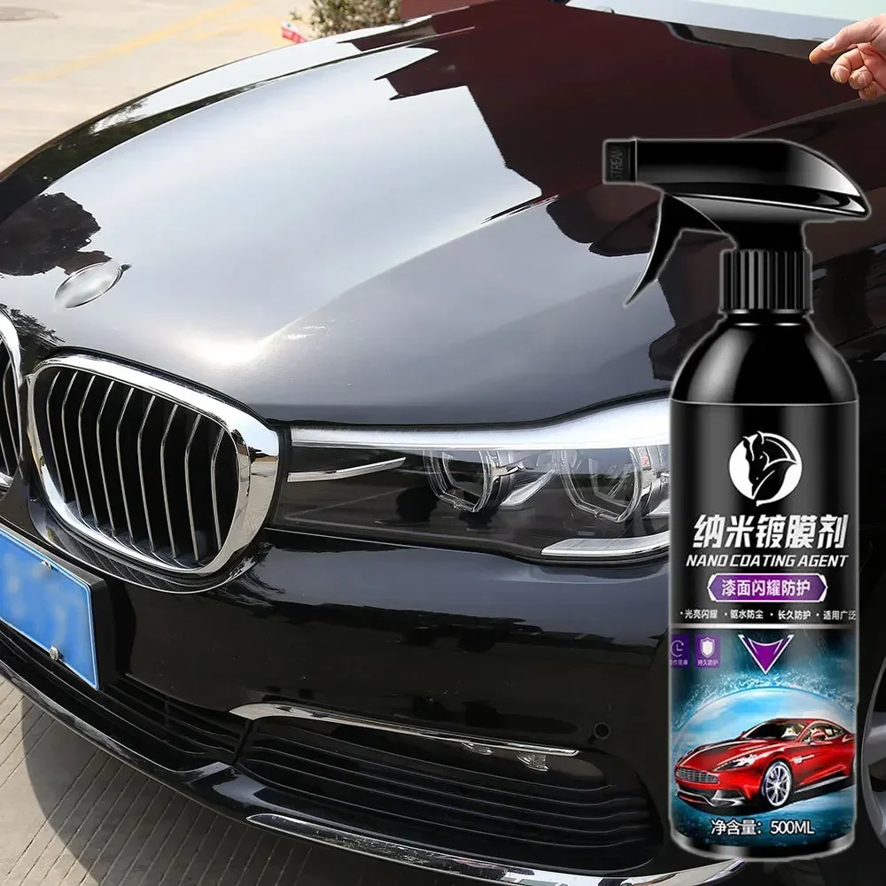 1000ML Car Nano Ceramic Coating 10H Liquid Wax Glass Plated Crystal Hydrophobic Waterproof Polishing Paint Hardness Car Polish