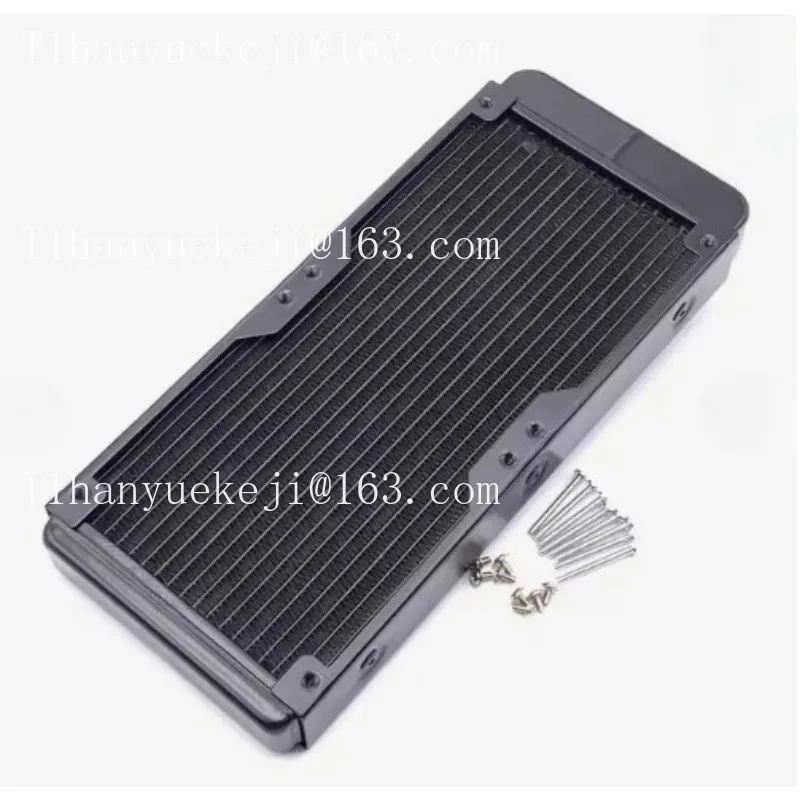 240Mm black industrial 18 tube straight mouth water cooler Central Processor radiator exchanger heat pipe