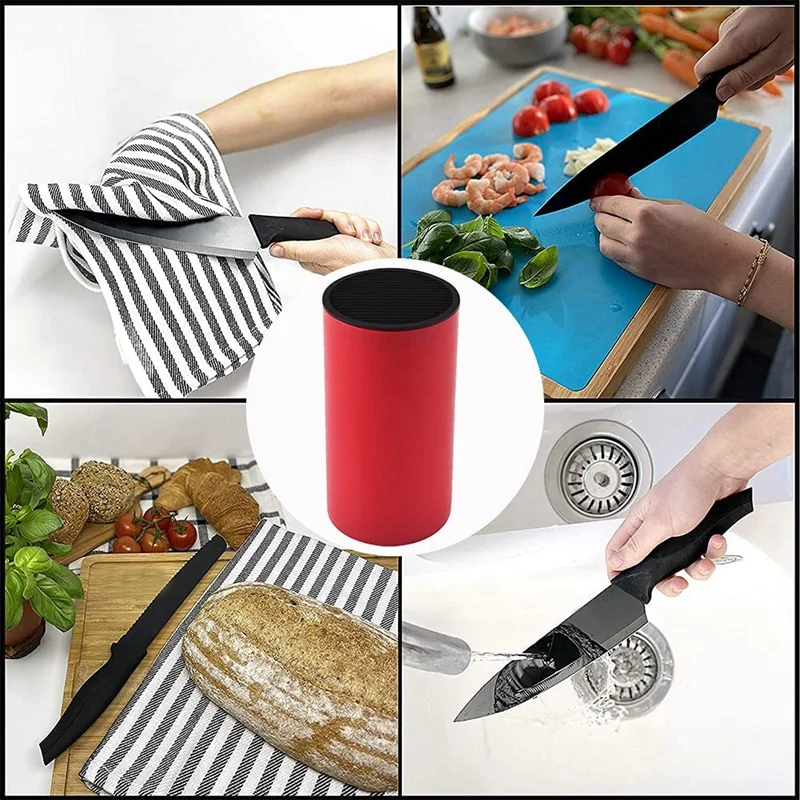 Лучшие предложения Универсальный держатель ножа, ножевой блок без ножей, держатель для хранения ножевого блока для защиты лезвия, экономия места