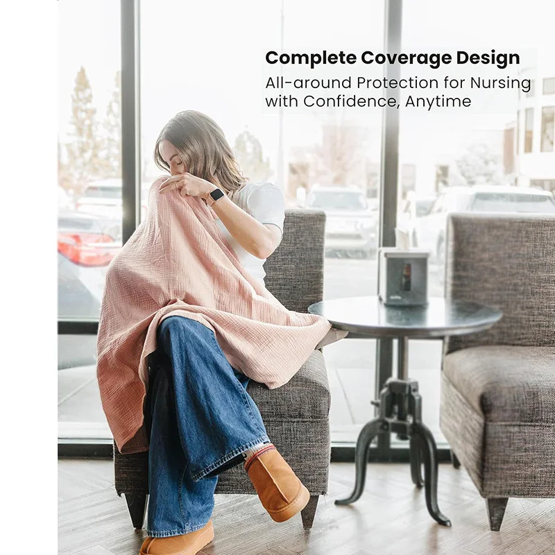 الأم الرضاعة الطبيعية غطاء الشاش تغذية الطفل التمريض يغطي نزهة المحمولة متعددة الوظائف غطاء لعربة الطفل 71*95 سنتيمتر