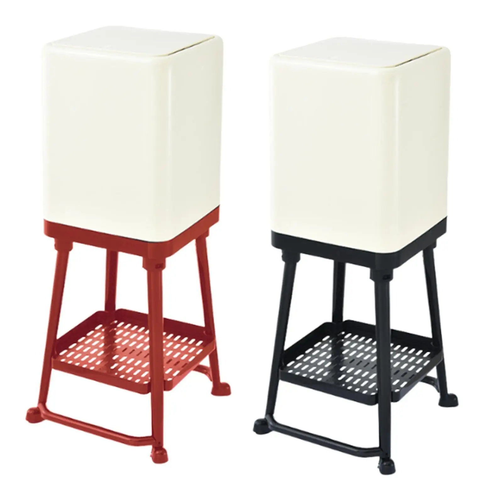 

Мусорный бак пресс-типа, корзина для мусора с высокими ножками для домашнего туалетного столика, гостиной