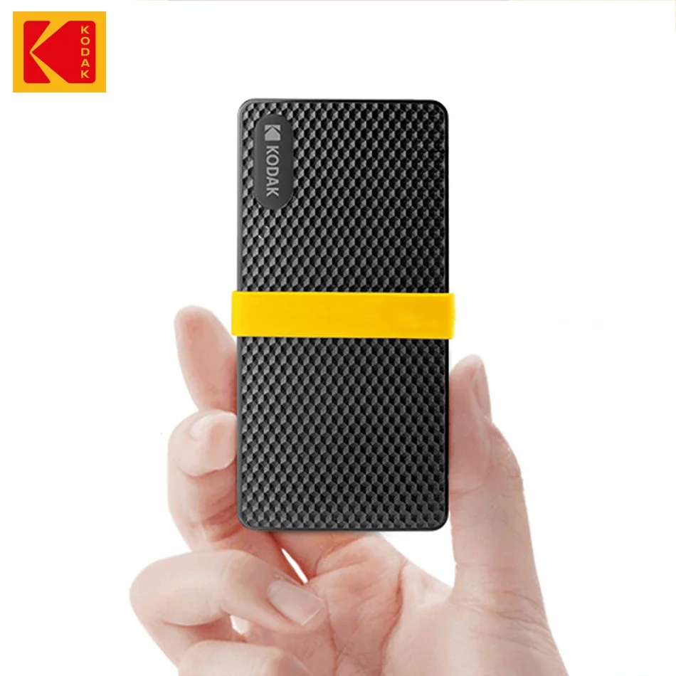 KODAK External SSD X200 1TB USB3.1 Mini Portable SSD 2TB Hard Drive HD Externo 256B 512GB PSSD for PS4 PC MAC TV Smartphone